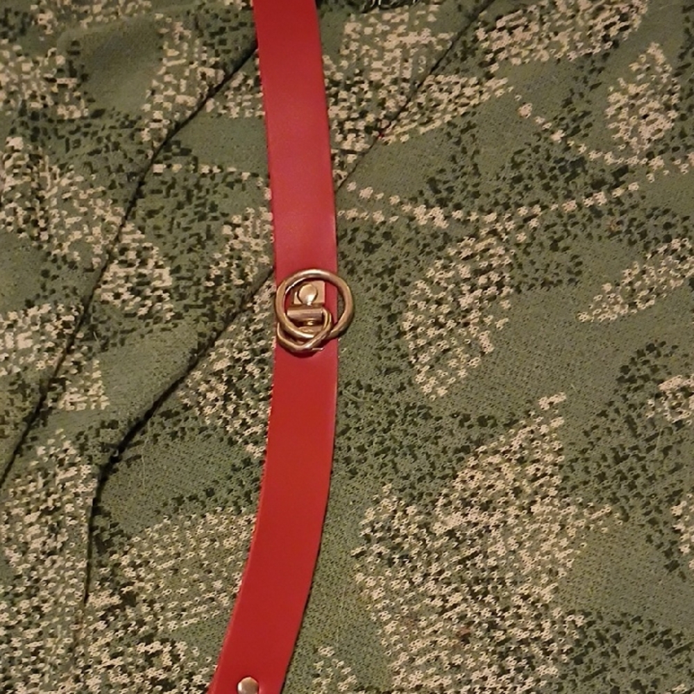 Hustler Hollywood Red Collar With Ring M/L Nwt